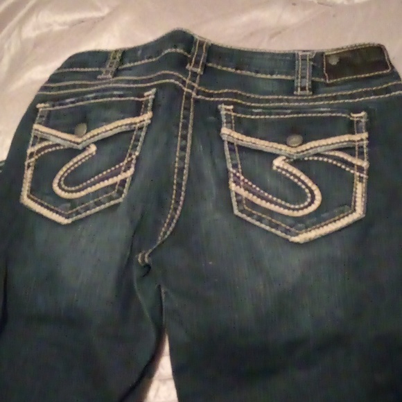 Silver Suki Mid Slim Boot Fluid 30x33 (actual measurements 30x 32) - Picture 1 of 10